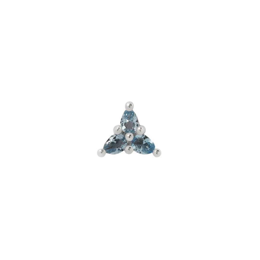 3 Little Pears - London Blue Topaz - Threadless End