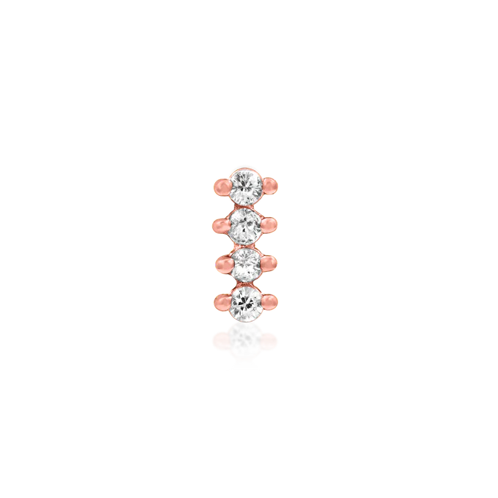 4 Gem Bar Threadless End