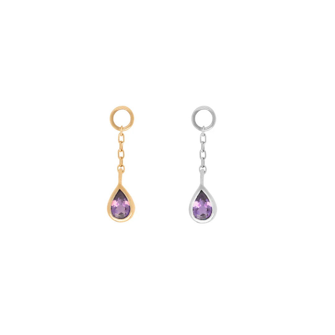 Concorde - Amethyst + Chain - Charm