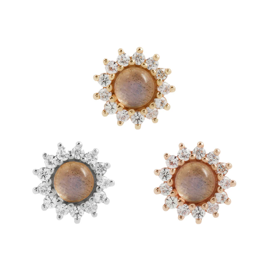 Delphine - Labradorite - Threadless End