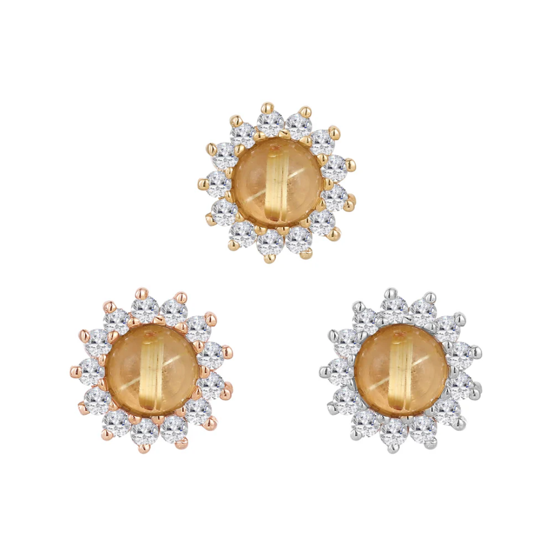 Delphine - Rutilated Quartz - Threadless End