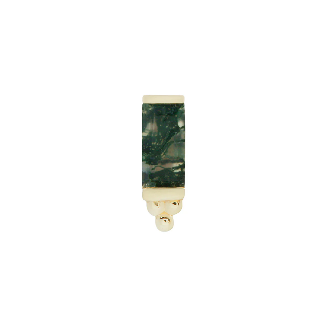 Dior - Moss Agate - Gold Threadless End