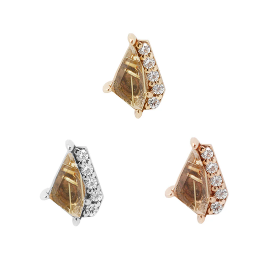 Elevate - Rutilated Quartz - Threadless End