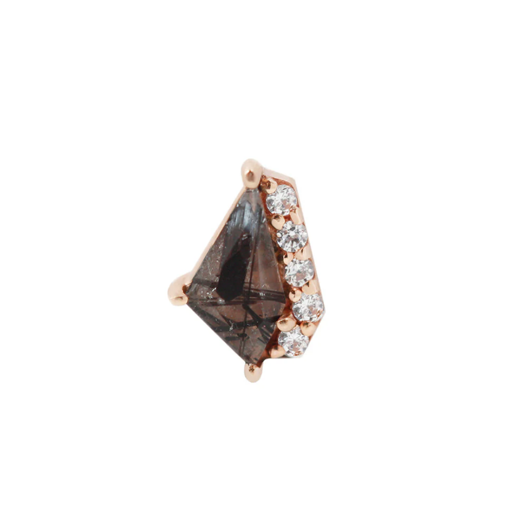 Elevate - Tourmalated Quartz - Threadless End