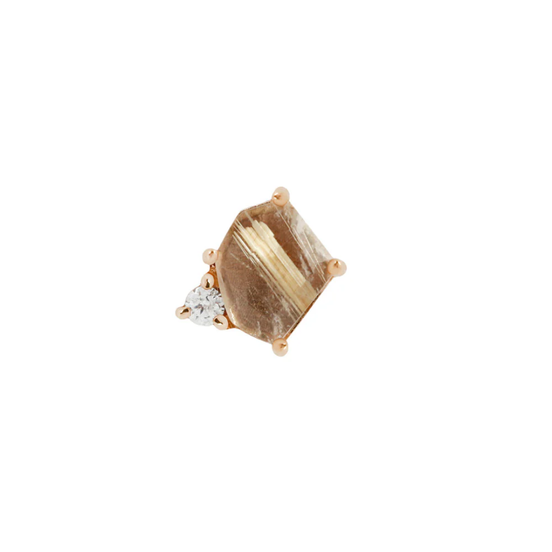 Elicit - Rutilated Quartz - Threadless End