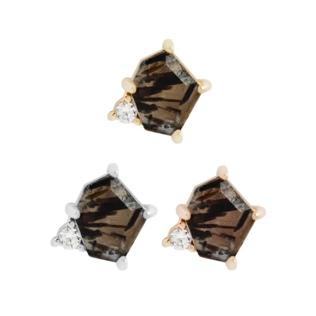 Elicit - Tourmalated Quartz - Threadless End