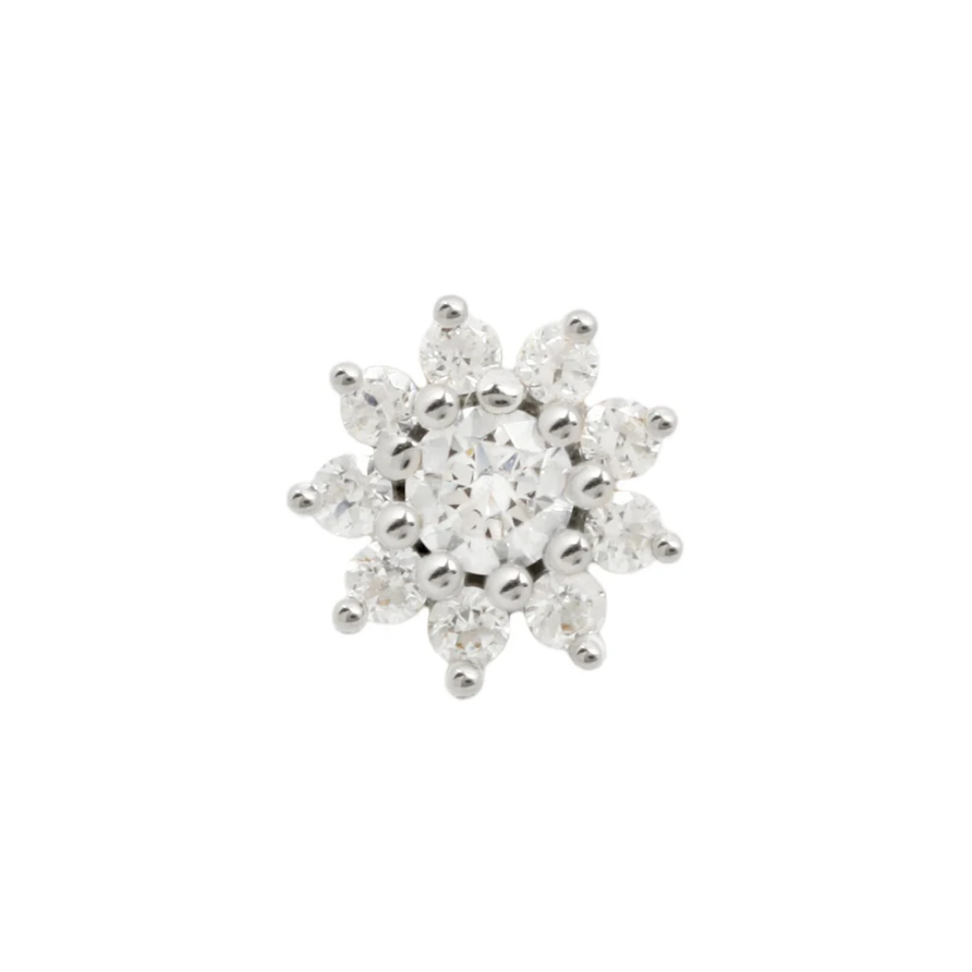 Eloise Flower - CZ - Threadless End