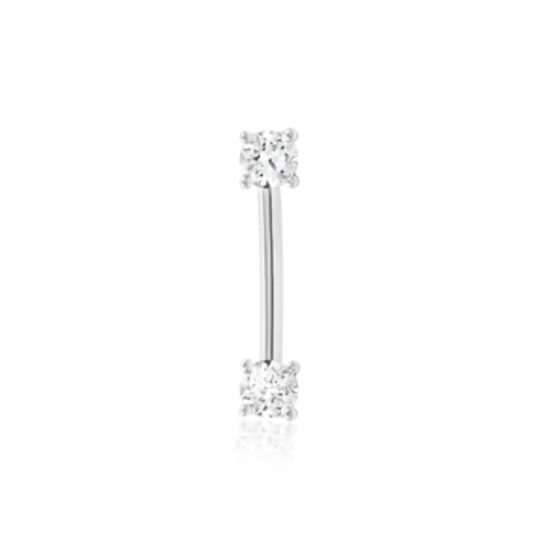 Empress Curved Gem Barbell (Internally Threaded)