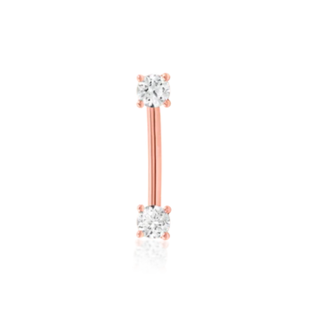 Empress Curved Gem Barbell (Internally Threaded)