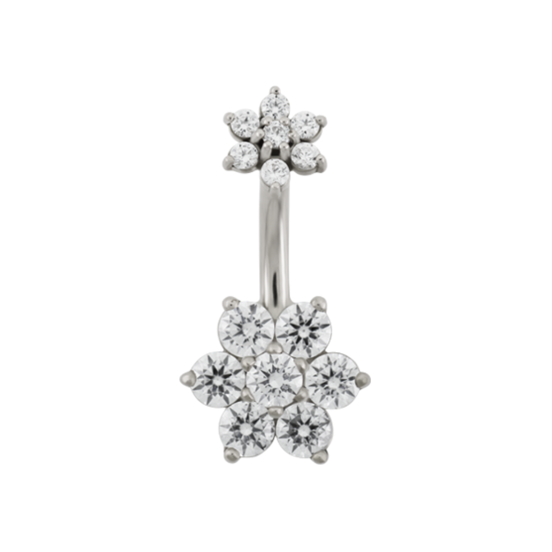 Flower Navel Bar