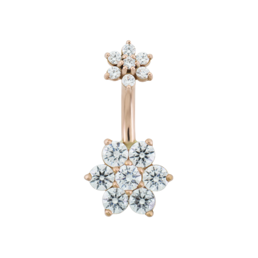 Flower Navel Bar
