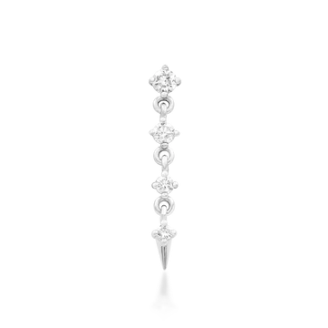 Geraldine Diamond Threadless End