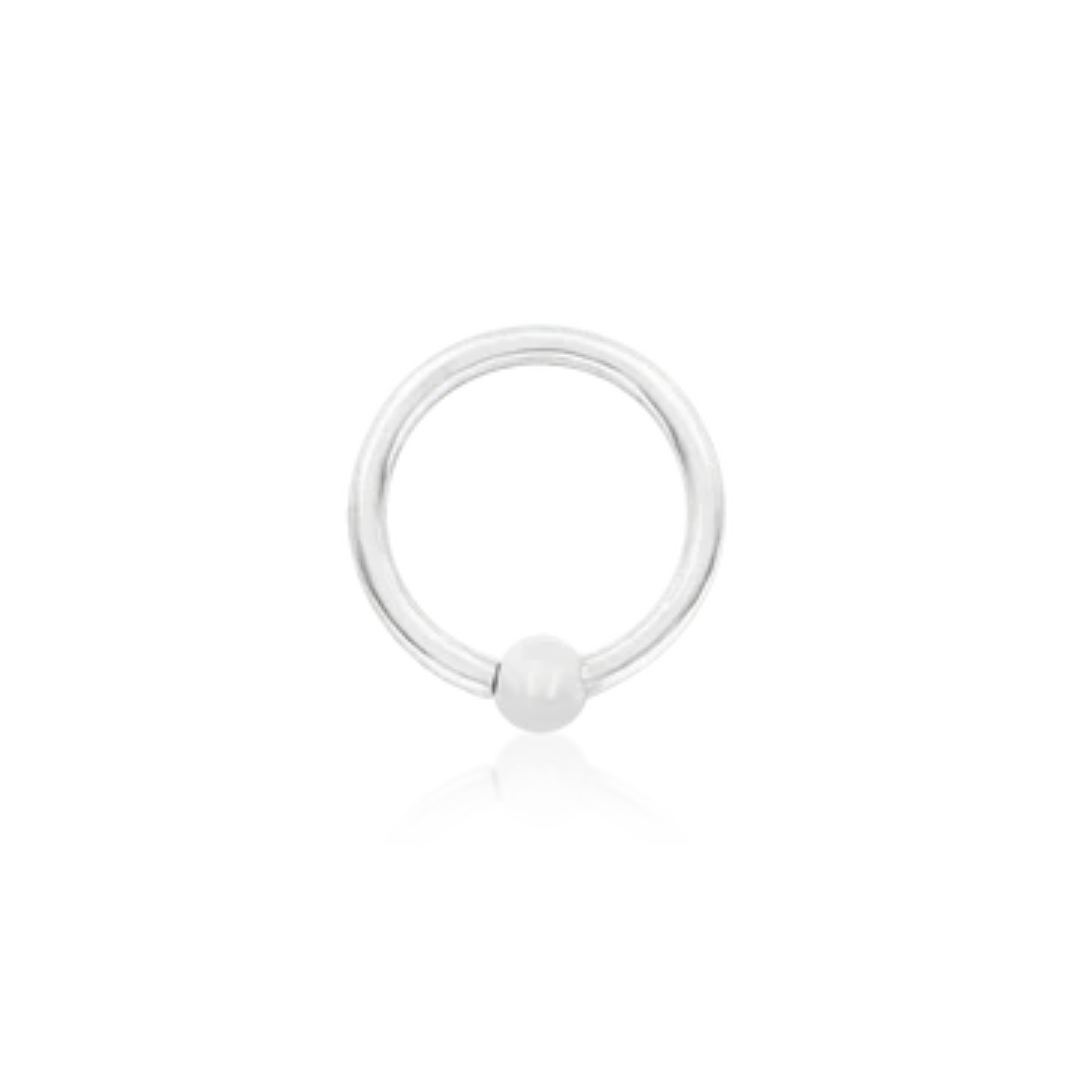 Gold Ring with Fixed Bead