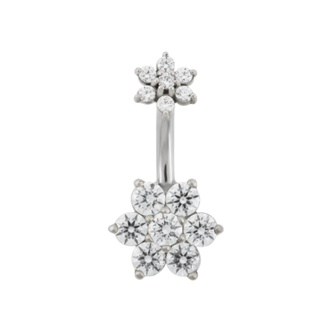 Hybrid Flower Navel Bar
