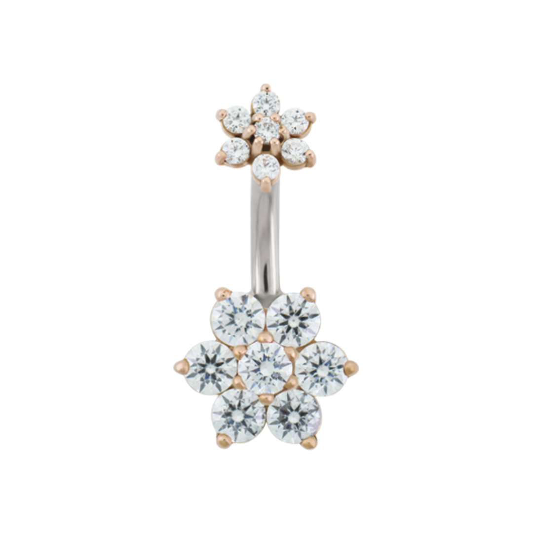 Hybrid Flower Navel Bar