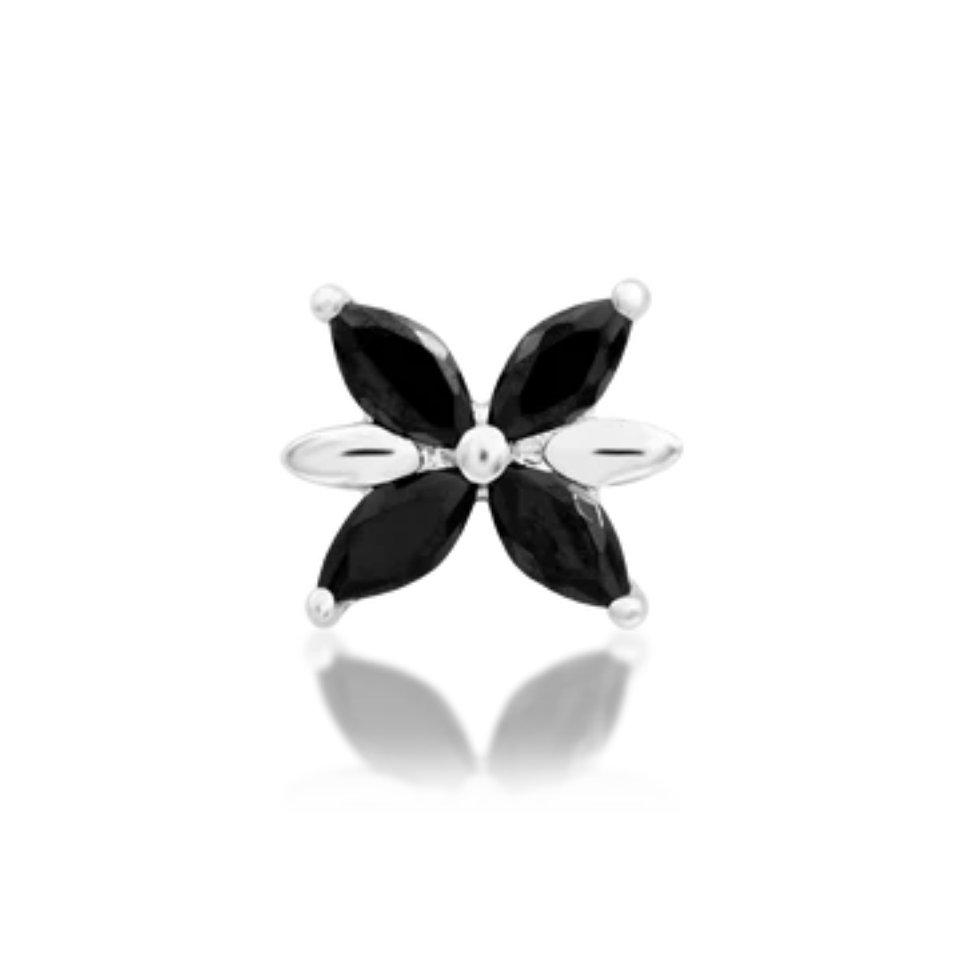 Lilliana - Black CZ Threadless End
