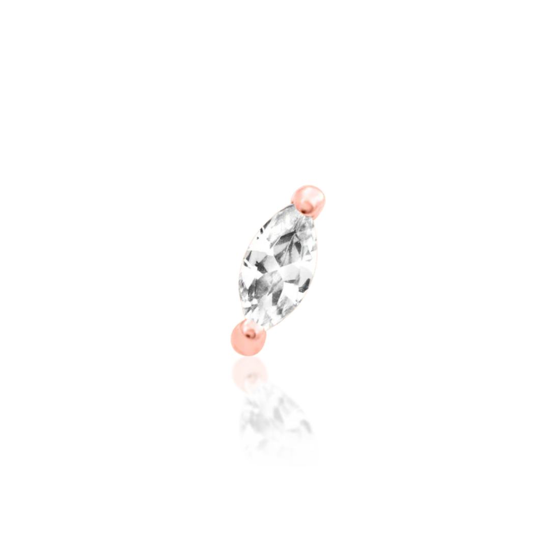 Marquise CZ Threadless End