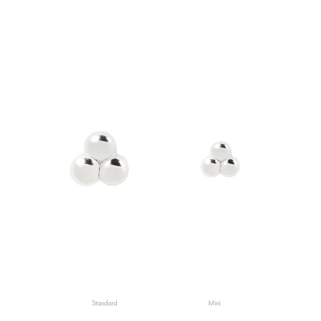 Mini 3 Bead Cluster - Threadless End