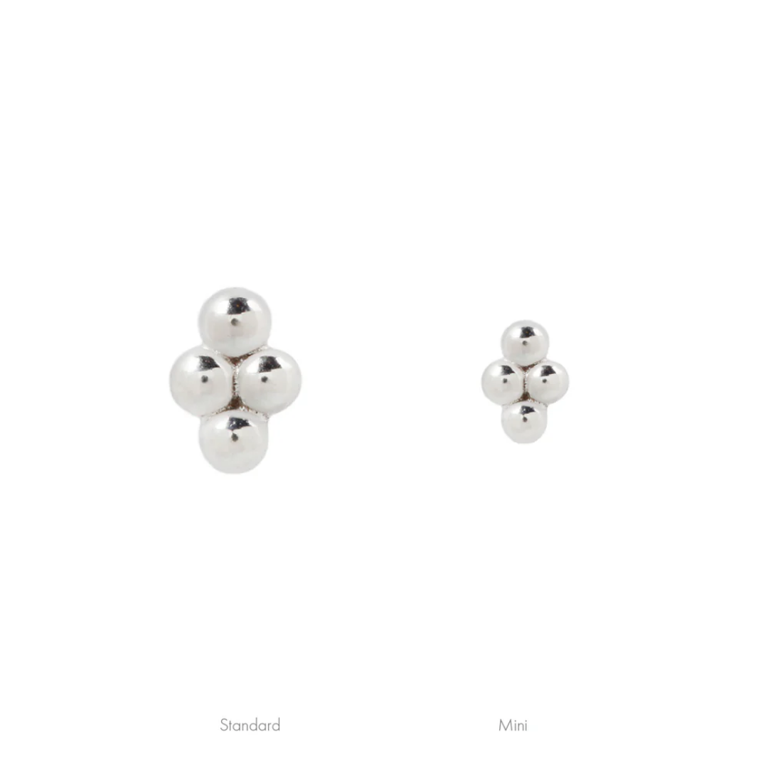 Mini 4 Bead Cluster - Threadless End