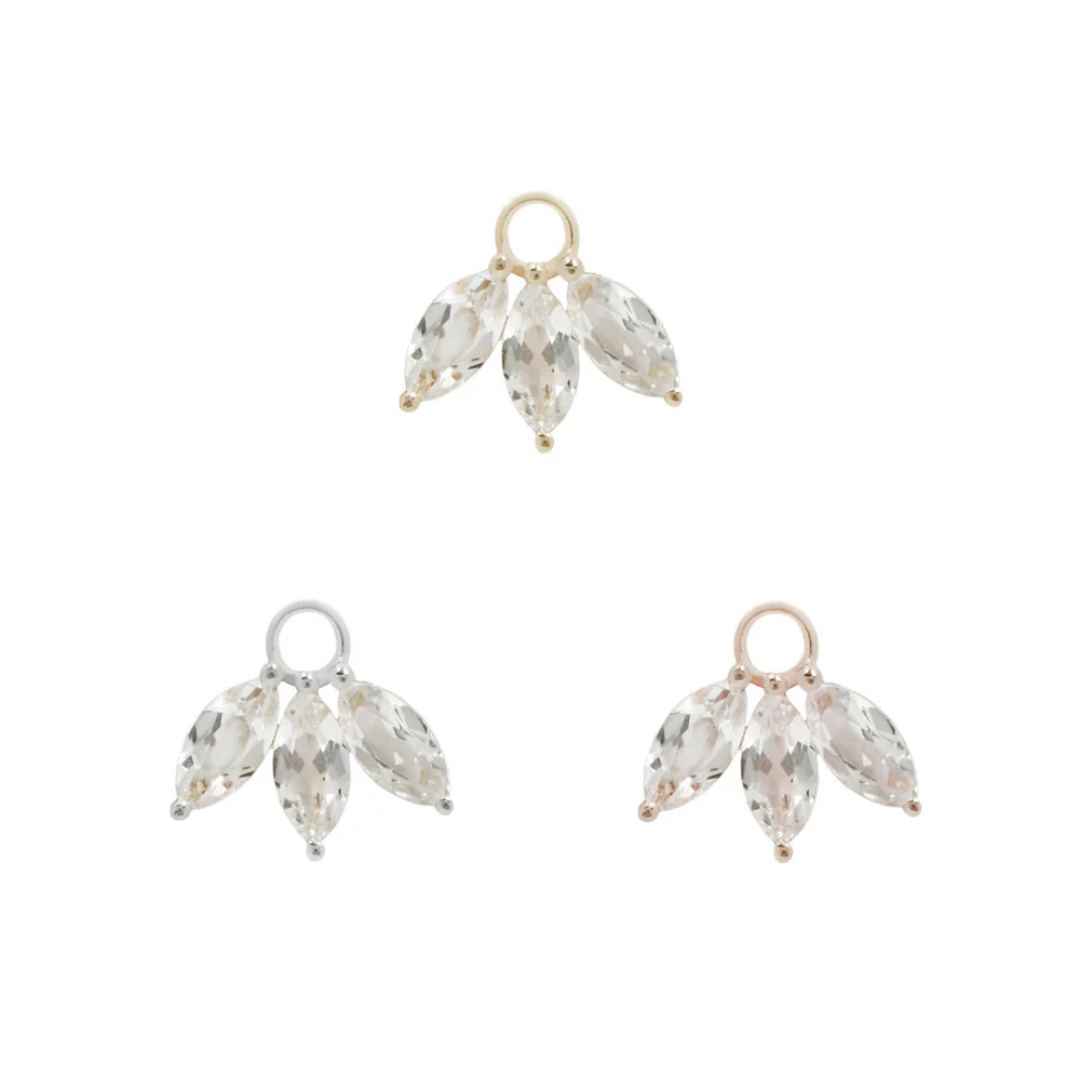 Moet - White Topaz - Charm