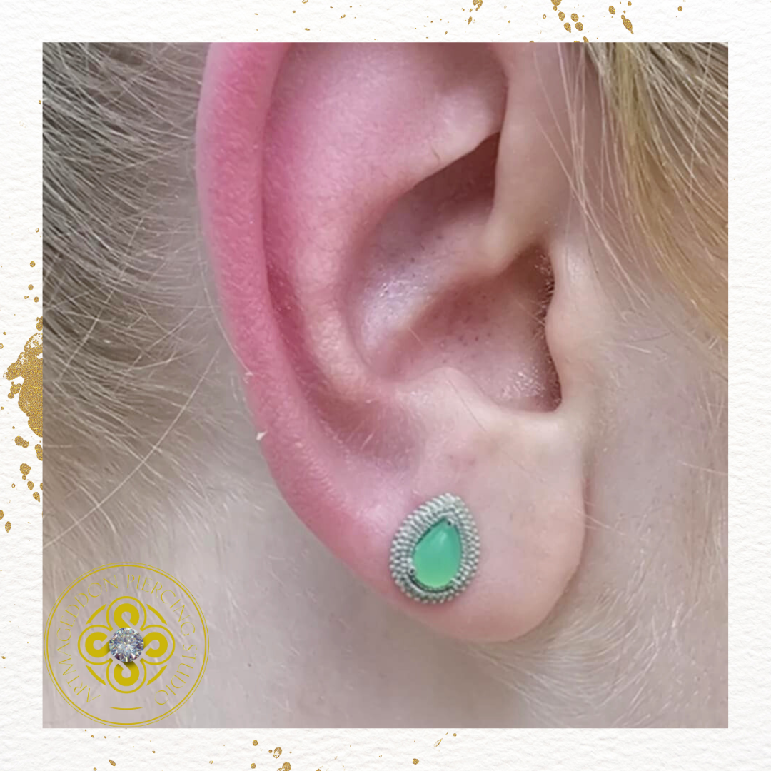 Afghan Pear Topaz Threaded End