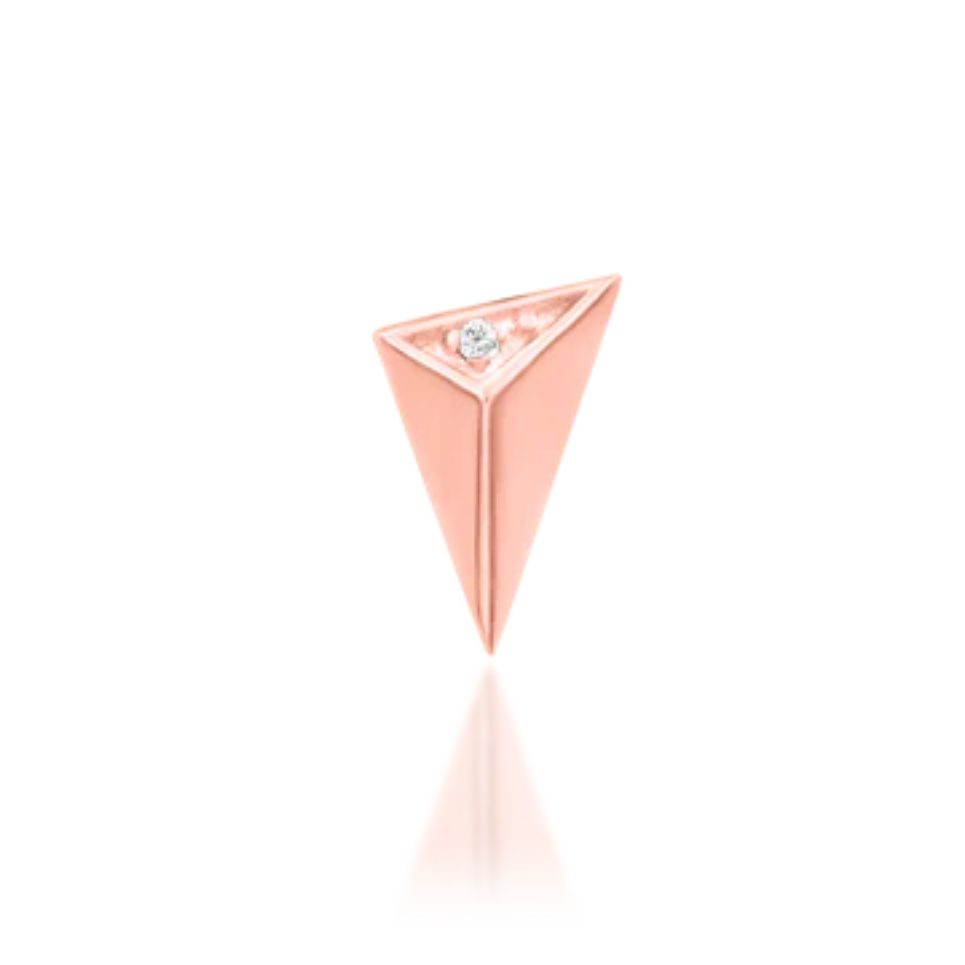 Shelley - White CZ Threadless End