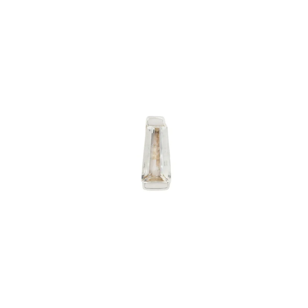 Tapered Baguette - CZ - Threadless End