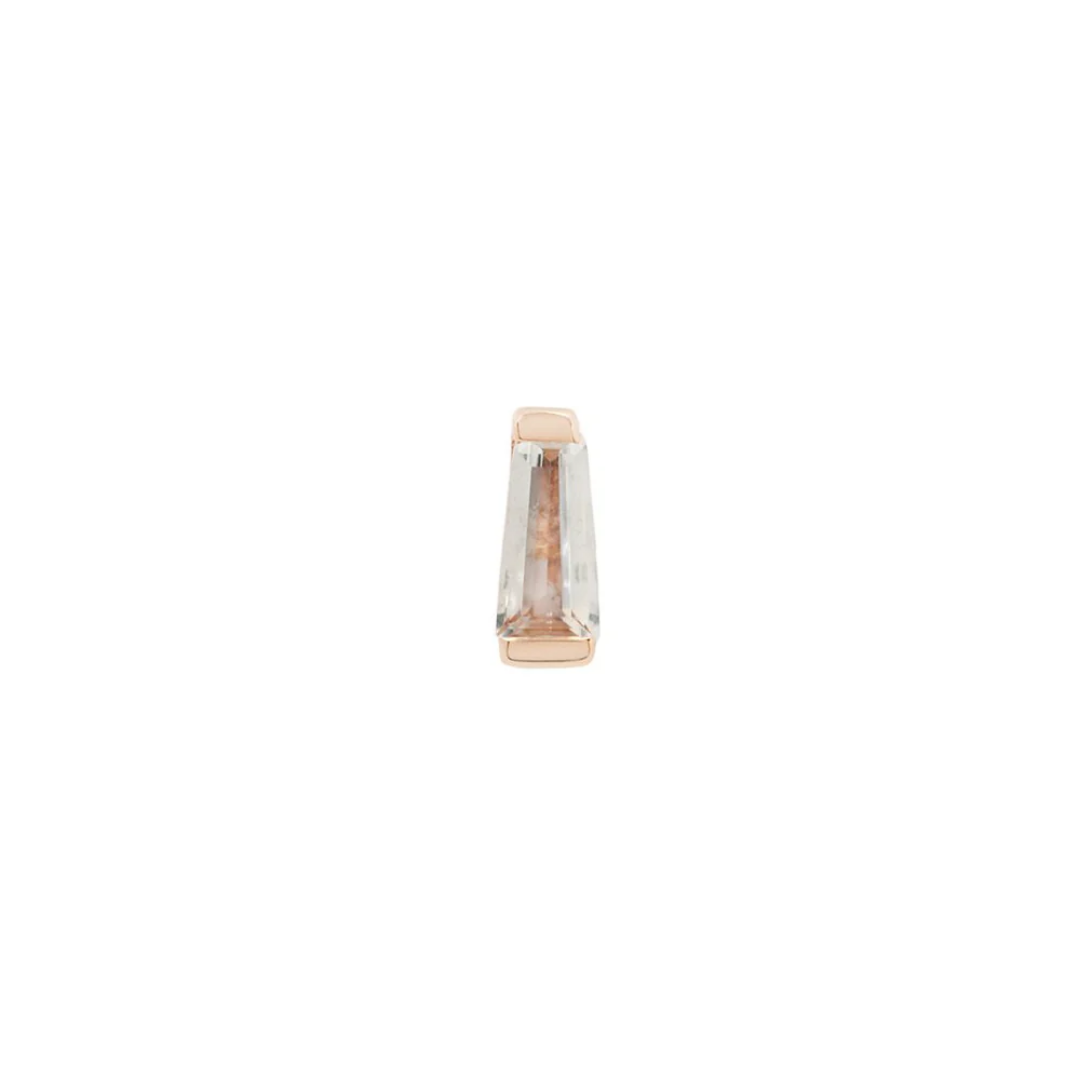 Tapered Baguette - CZ - Threadless End
