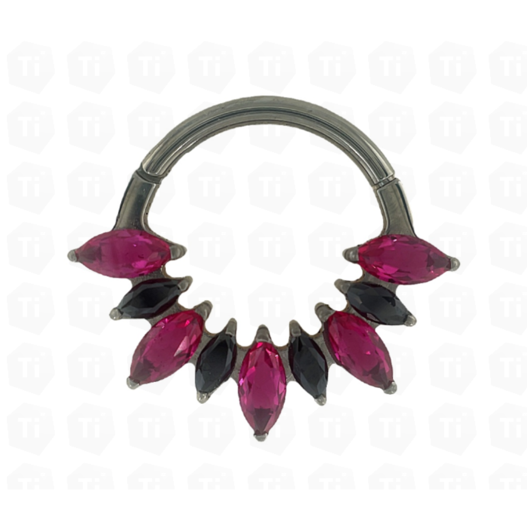 Pollux Magenta Hinge Ring