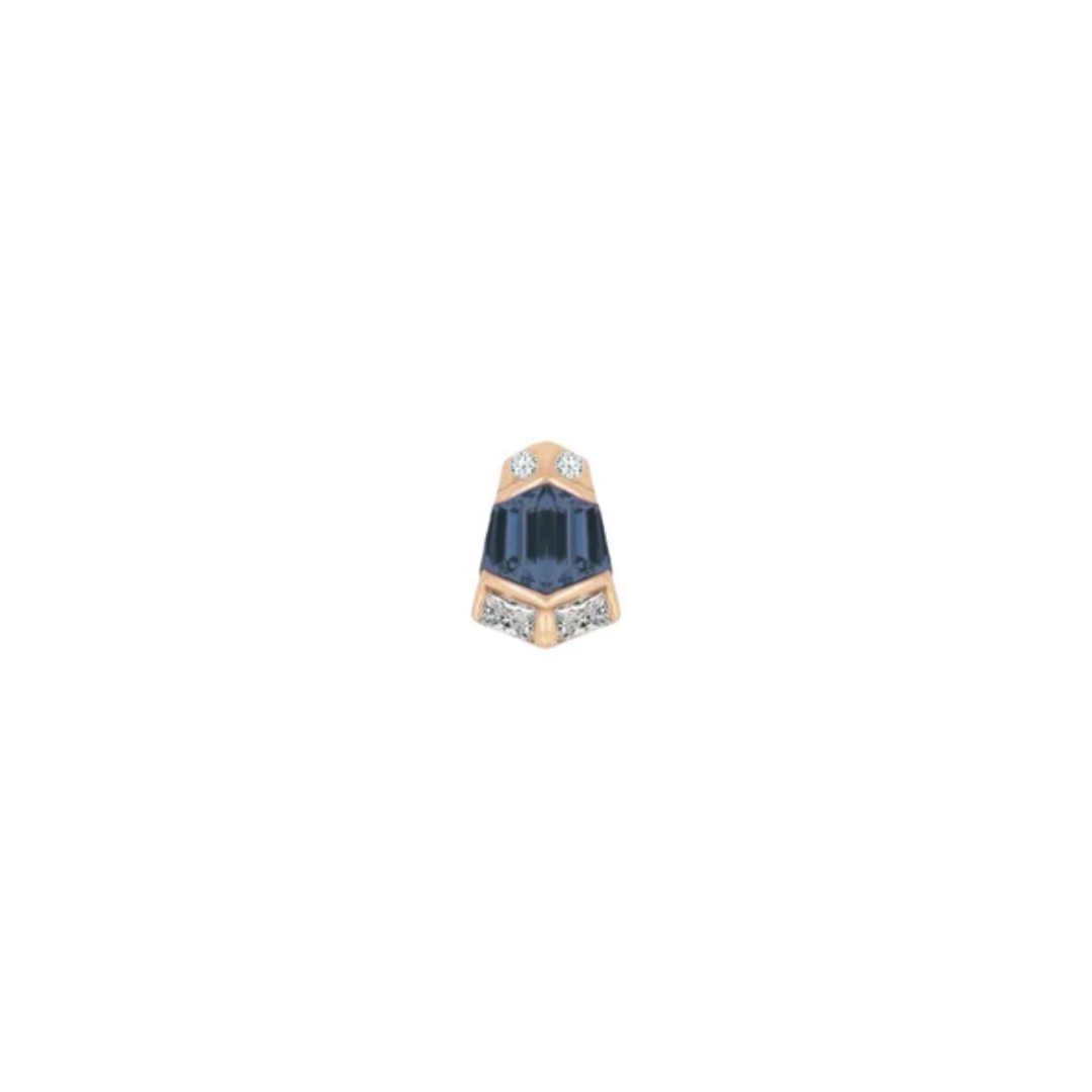 Vera Blue Topaz Threadless End