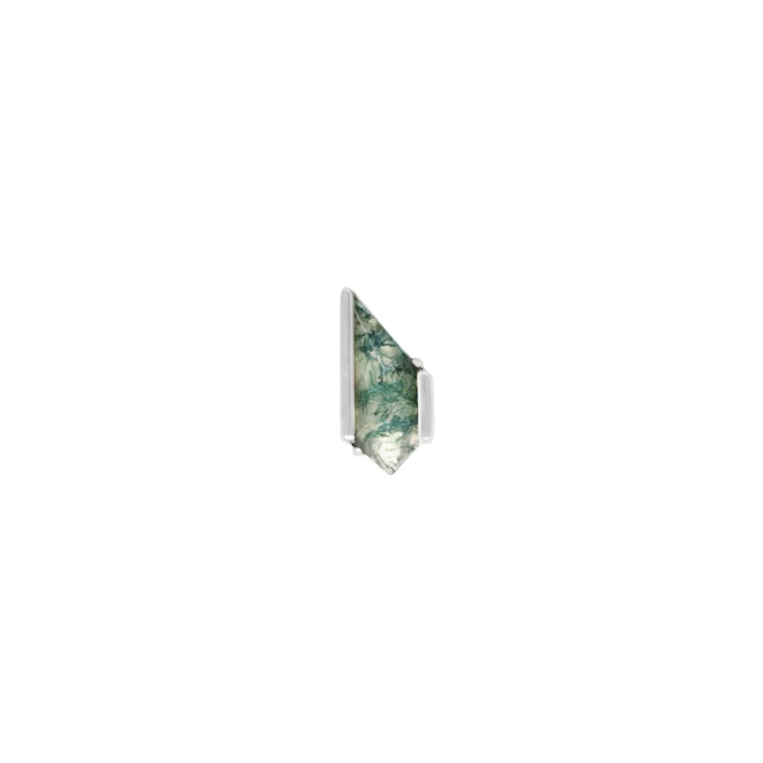Vinyl Threadless End - Moss Agate