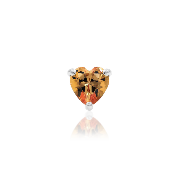 Dark Champagne Heart Threadless End