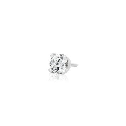 14k Gold Prong Set CZ