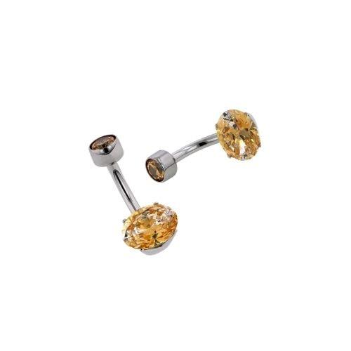 Anatometal Titanium Oval Navel