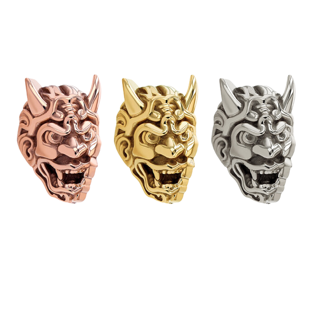 18k Gold Hannya Mask