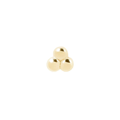 3 Bead Cluster Threadless End