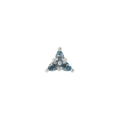 3 Little Pears London Blue Topaz Threadless End