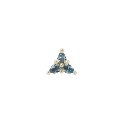 3 Little Pears London Blue Topaz Threadless End