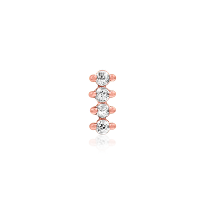 4 Gem Bar Threadless End
