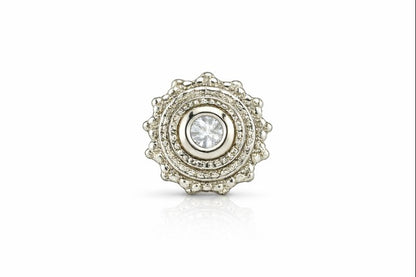 Afghan Round 6mm Diamond Set Threaded End