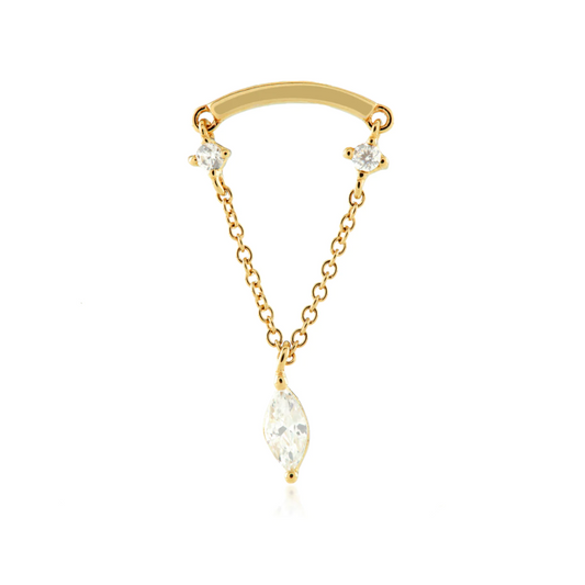 Hanging Chain and Marquise Gem Attachment