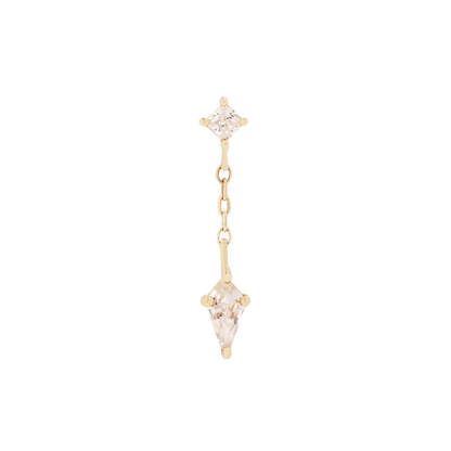 Alum CZ Threadless End