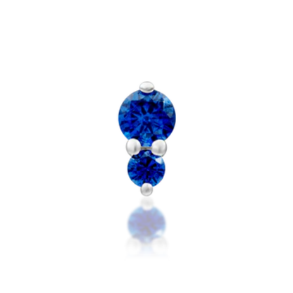 Aman Sapphire Blue Threadless End