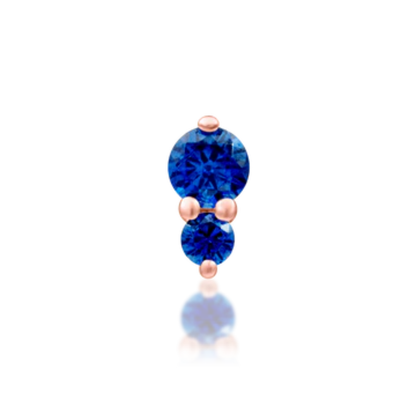 Aman Sapphire Blue Threadless End