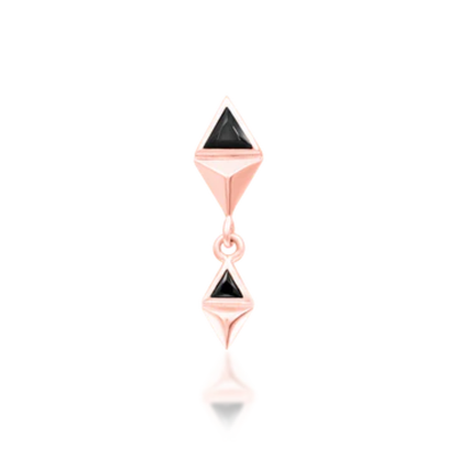 Anitha Black CZ Threadless End