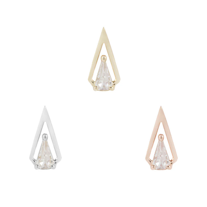 ArtHaus CZ Gold Threadless End