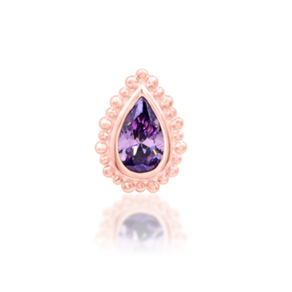 Avani Amethyst Threadless End