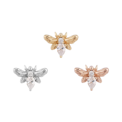 Bee Chic CZ Threadless End