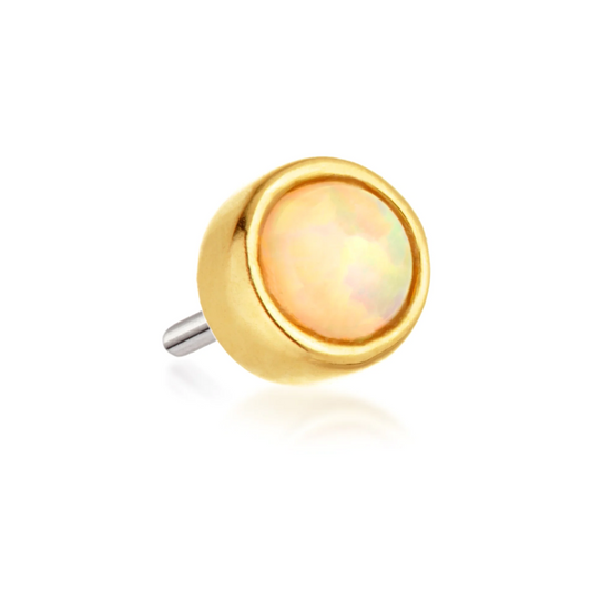 14k Gold & Opal Stud