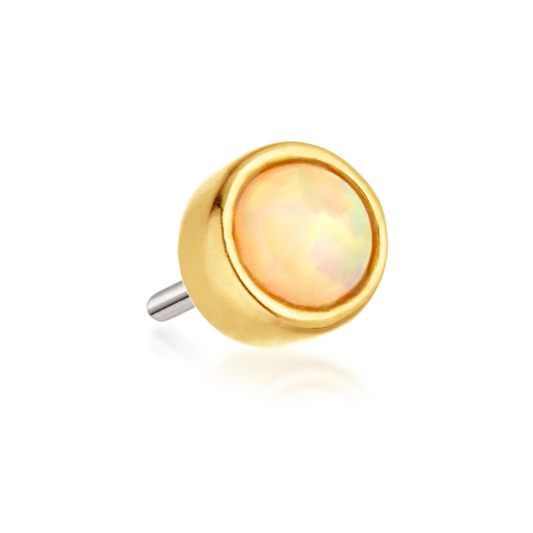 14 k Gold & Opal Stud